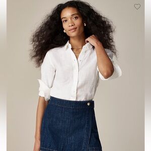 J. Crew Wren slim shirt in Baird McNutt Irish linen